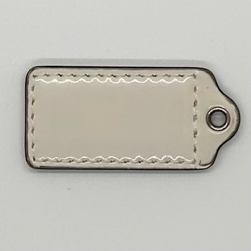 Coach Off White Patent Leather Purse Hangtag - Picture 6 of 8